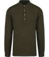 SP507 Spasso Washed Mao Collar Shirt Washed Organic Khaki colour image